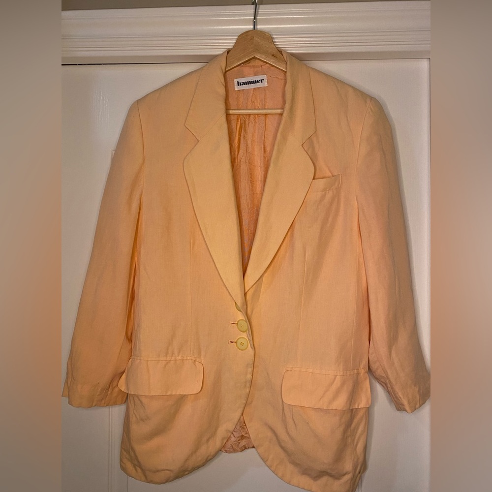 Vintage Peach Blazer | Medium